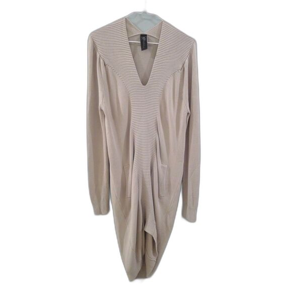 Zero + Maria Cornejo Long Sleeve Sweater Dress - Taupe S